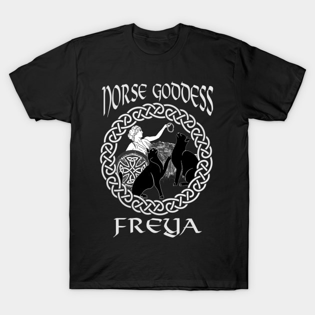 Freya-Viking Goddess of Love T-Shirt by KrasiStaleva